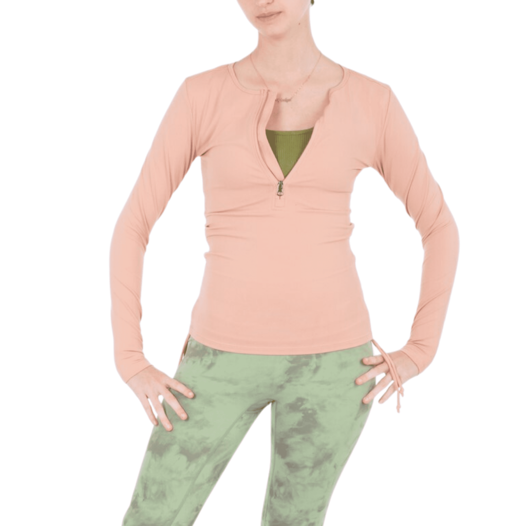 T-shirt with zip