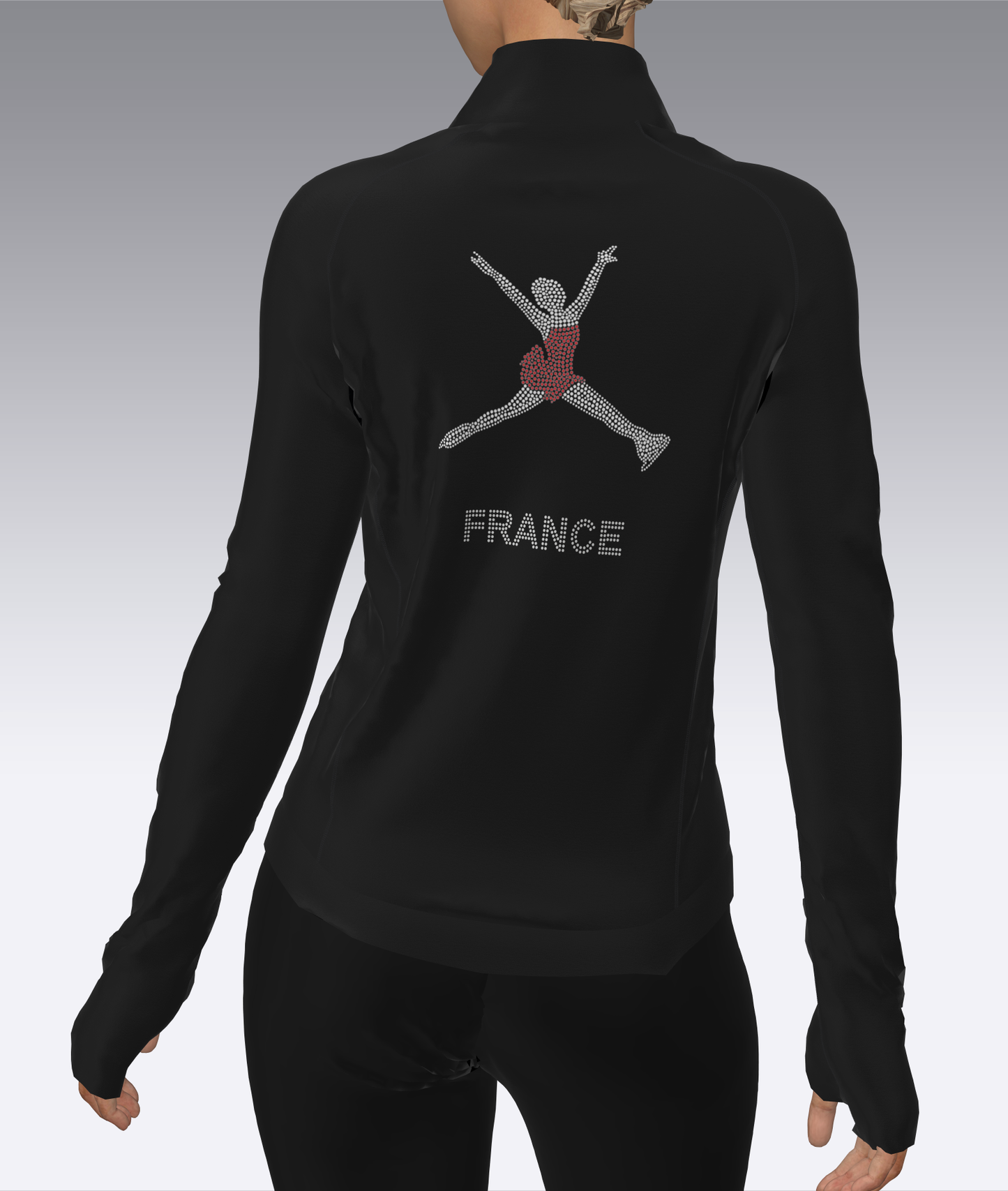Veste Club Noire – Patineuse FRANCE