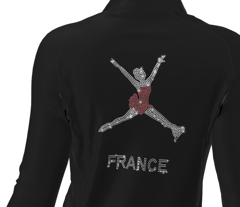 Veste Club Noire – Patineuse FRANCE